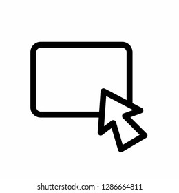 click hand finger icon, cursor clicking icon vector, on white background editable eps10 - Vector