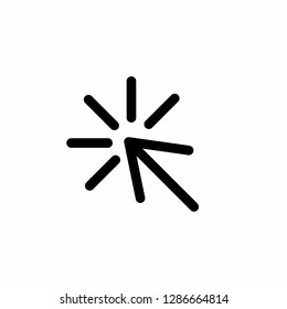 click hand finger icon, cursor clicking icon vector, on white background editable eps10 - Vector