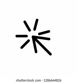 click hand finger icon, cursor clicking icon vector, on white background editable eps10 - Vector