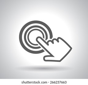 click, hand icon