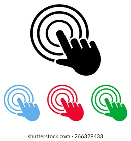 click, hand icon