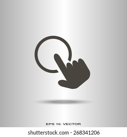 click, hand icon