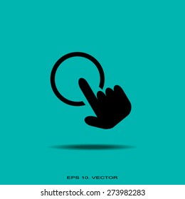 click, hand icon