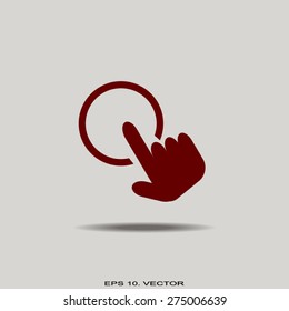 click, hand icon