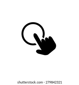click, hand icon