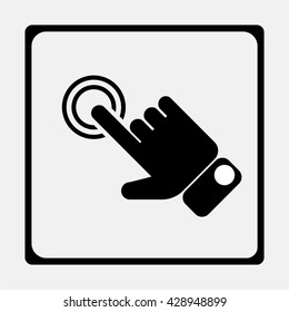 Click, hand icon.