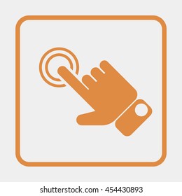 Click, hand icon.