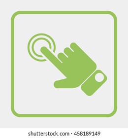 Click, hand icon.