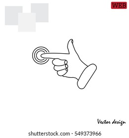 click, hand icon