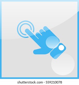 Click, hand icon.