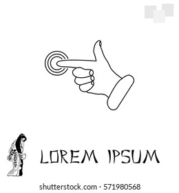 click, hand icon