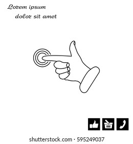 click, hand icon