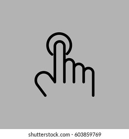 click, hand icon