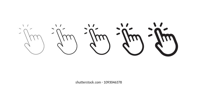 Click hand icon collection