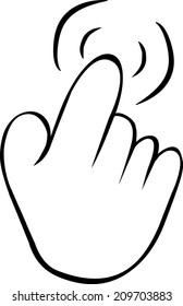click. hand icon pointer.
