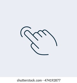 Click. hand icon pointer.