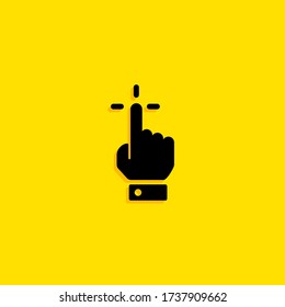 click. hand icon pointer. Vector illustration EPS 10.