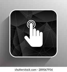 click. hand icon pointer vector finger pointer.