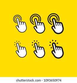 Click hand icon set