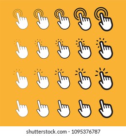 Click hand icon set
