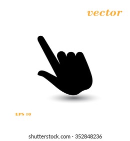 Click, Hand Icon, Touch Icon,  Pressing a Button, doorbell   ringing, hand pressing,  
