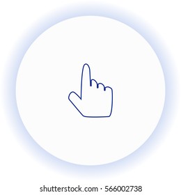 Click hand  icon. Vector design. 