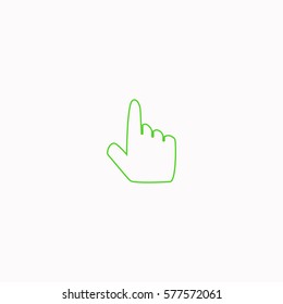 Click hand  icon Vector design. Colored illustration.