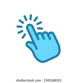Click hand linear icon