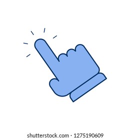 Click hand vector icon