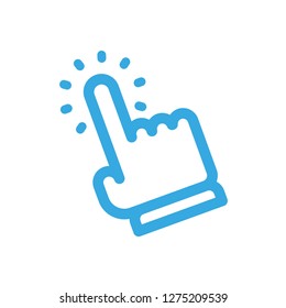 Click hand vector icon