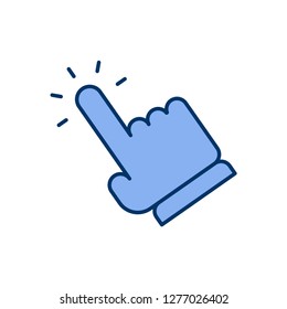 Click hand vector icon