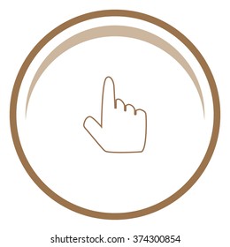 Click, hand vector icon.