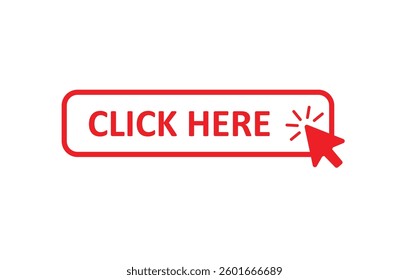 Click here button with arrow cursor