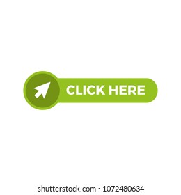 Click here button with arrow pointer icon