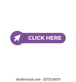 Click here button with arrow pointer icon