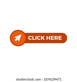 Click here button with arrow pointer icon
