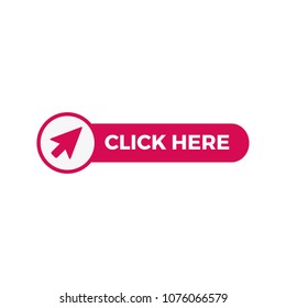 Click here button with arrow pointer icon