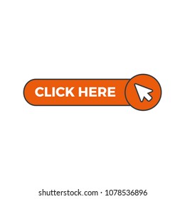 Click here button with arrow pointer icon