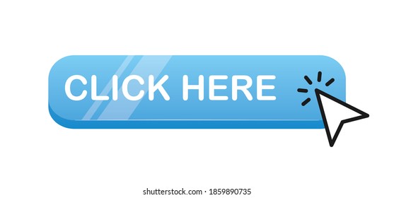 Click Here Button Arrow Pointer Clicking Stock Vector (Royalty Free ...