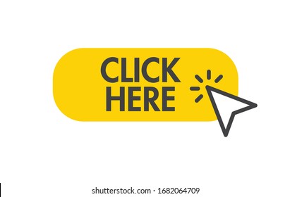 Click here button with clicking arrow icon