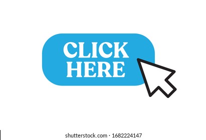 Click here button with clicking arrow icon