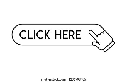 Click here button with hand clicking icon