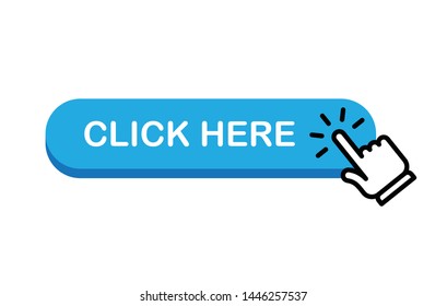 Click Here Button Hand Clicking Icon Stock Vector (Royalty Free ...