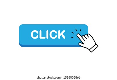 Click here button with hand clicking icon.