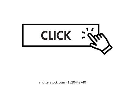 Click here button with hand clicking icon.