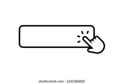 Click here button with hand clicking icon.