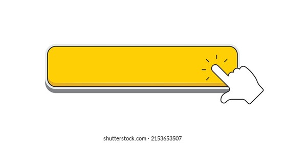 Click here button with hand clicking icon. 