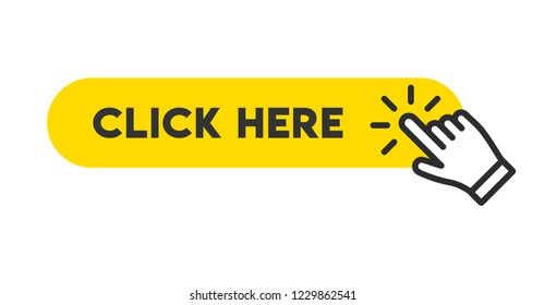 Click Here Button With Hand Icon