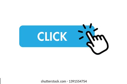 Click here button with hand icon