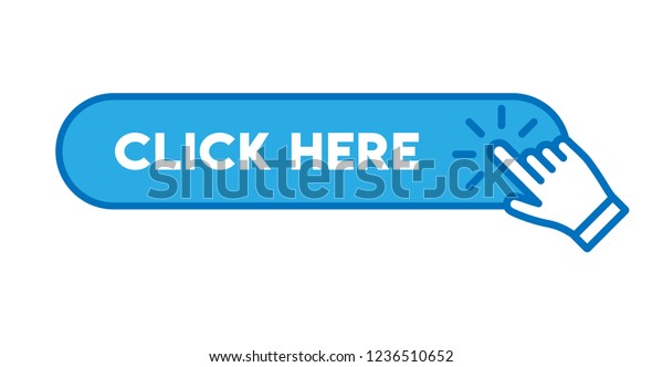 Click Here Button Hand Icon Stock Vector (royalty Free) 1236510652 